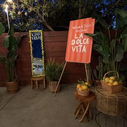 🍋 Espejo decorativo “Ciao Bella” estilo Amalfi – ideal para eventos ✨súper Instagrameable  📸🪞🍋