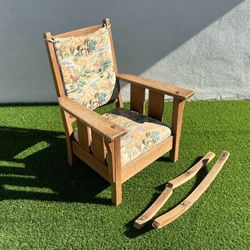 Antique Rocking Chair Broken Leg 
