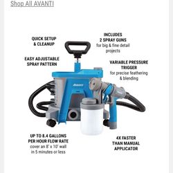AVANTI 2-Stage Portable HVLP Paint and Stain Sprayer