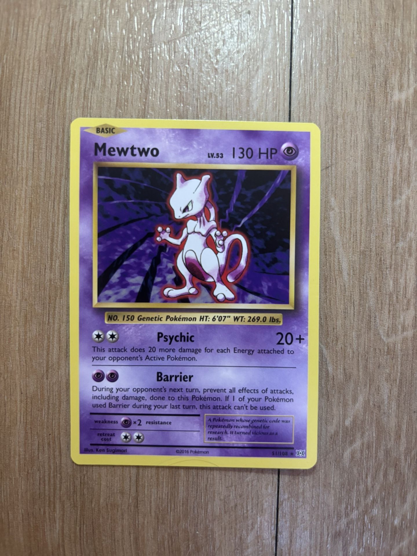 Pokemon Mewtwo XY Evolutions 51/108