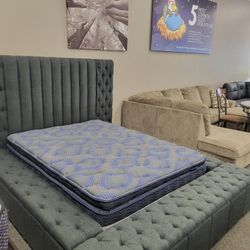 Take Home Pay Later Only $39 Down Payment 🌟 Danbury Rectangular Or Round Shaped Storage Bed Frame Color Options 