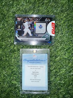 2025 Topps NOW Eugenio Suárez Game-Used Base Relic Card