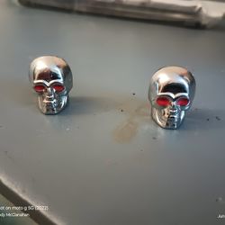  Chrome Skull Valve Caps/Covers