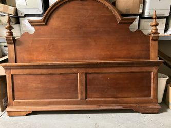 Solid Wood King Bed Frame