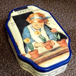 Vintage Style Decorative Kitchen Tin 5in X 7.5in