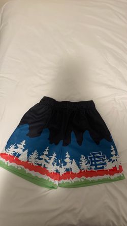 Eric Emanuel Mesh Shorts Forest Print