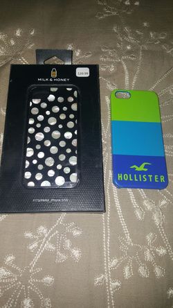 Milk iPhone 5 case and Hollister 5 case