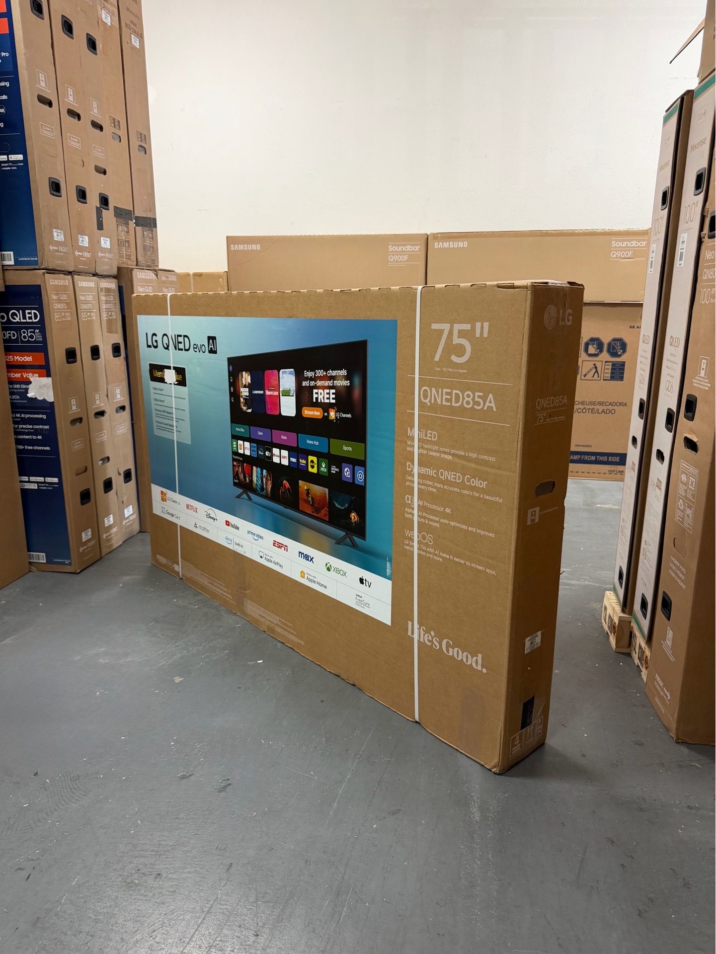 75 Inch LG QNED Mini LED 85 Series 4K HDR Smart TV