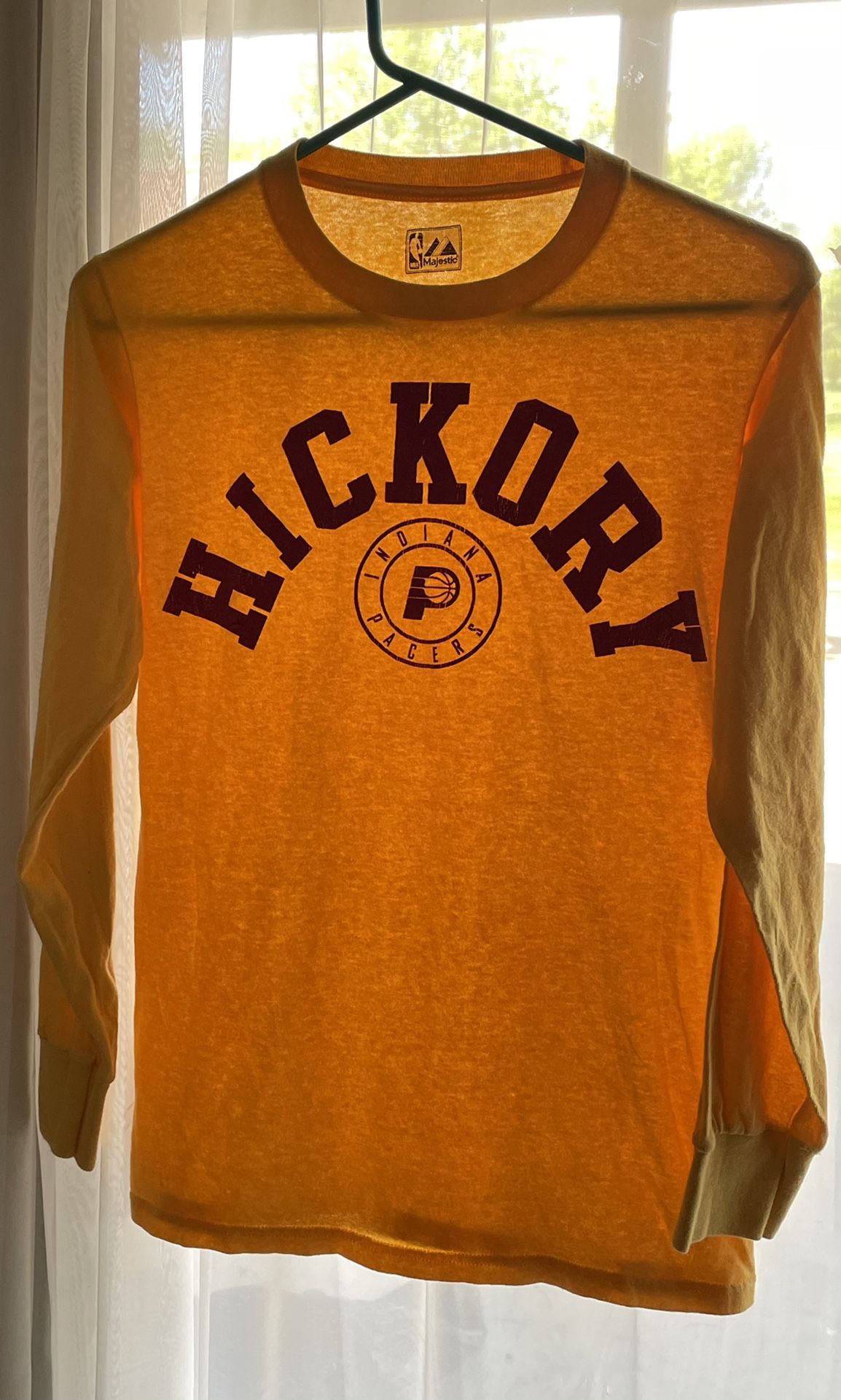 NBA Hickory Indiana Pacers Basketball Tee. Size S. Very Nice