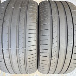 Two Premium Tires 275/35/19 Pirelli P Zero PZ4 With 75% Left Good Deal BMW Mercedes Cheap Pair 