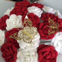 Rosas Eternas Echas A Crochet Tejidas 