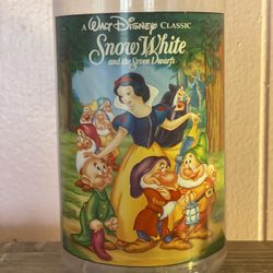 Vintage Snow White Plastic Tumbler