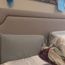 Queen Size Headboard, Bed Frame And Box Spring