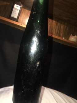 Vintage hock wine bottle