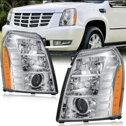 07-14 Cadillac Escalade Factory Style Headlights Pair