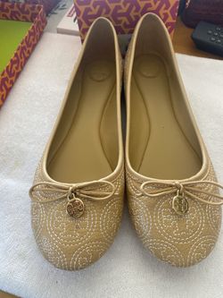 Tory Burch Iced Coffee Flats 10.5
