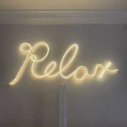 Relax LED Sign Wall Mounted