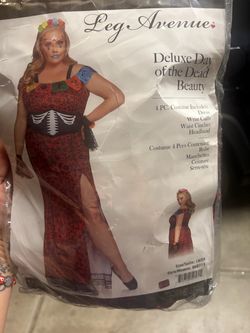 Leg Avenue Deluxe Day of the Dead Costume 1X/2X