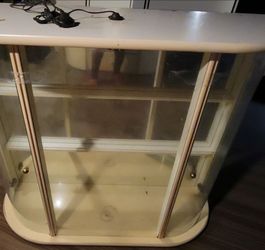 Vintage Glass Display Cabinet with stand