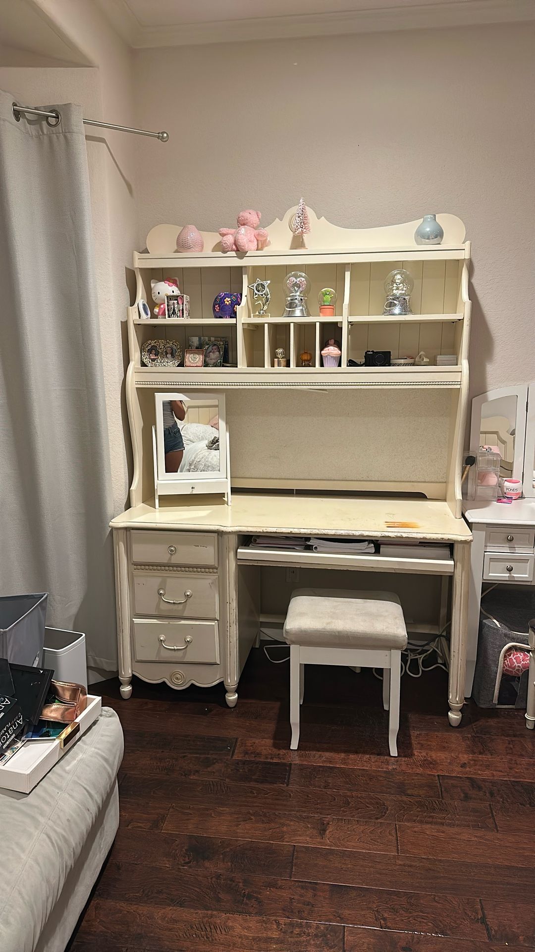 Vintage Desk & Hutch Set