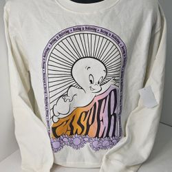 Womens Med(7-9) Casper The Friendly Ghost Sweatshirt 