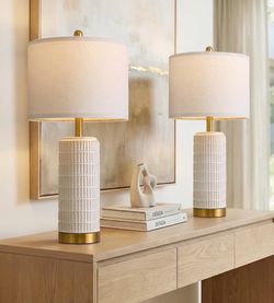 BRAND NEW Set of Ceramic Lamps