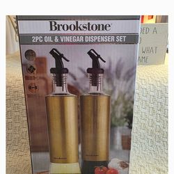 NEW Brookstone oil / vinegar bottles
