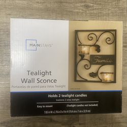 Family Tealight Wall Sconce