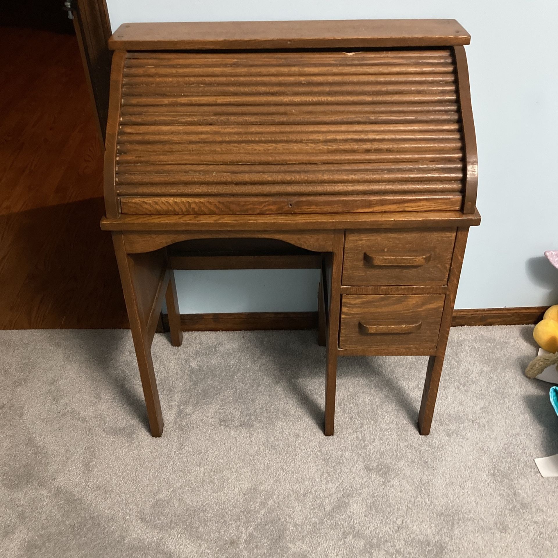 Antique Children’s Roll Top Desk
