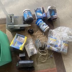 Two Fish Tank filters With Other Think You See In The Picture 
