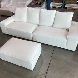 modular sofa with ultimate in white M41 modular sofa with ottoman white
