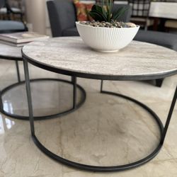 Set Of 2 Round Coffee Tables