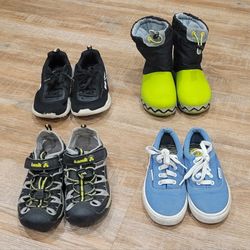 Crocs/ Hurley/ Reebok/ Kamik Kids Shoes (Lot of 4) Kids Size 13