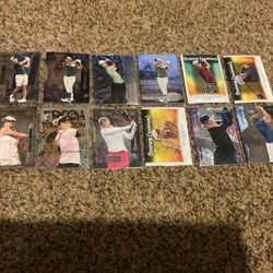 12 Young Rising Star Pro Golf Trading Cards 