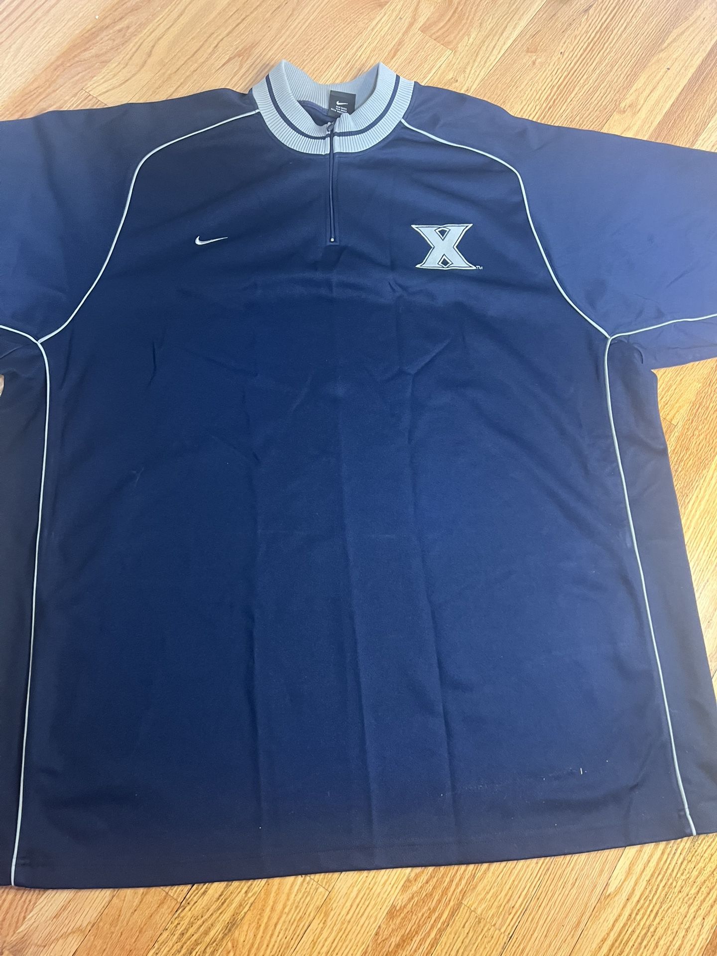 Nike Xavier Musketeers Basketball Warm Up Top Size 4XL