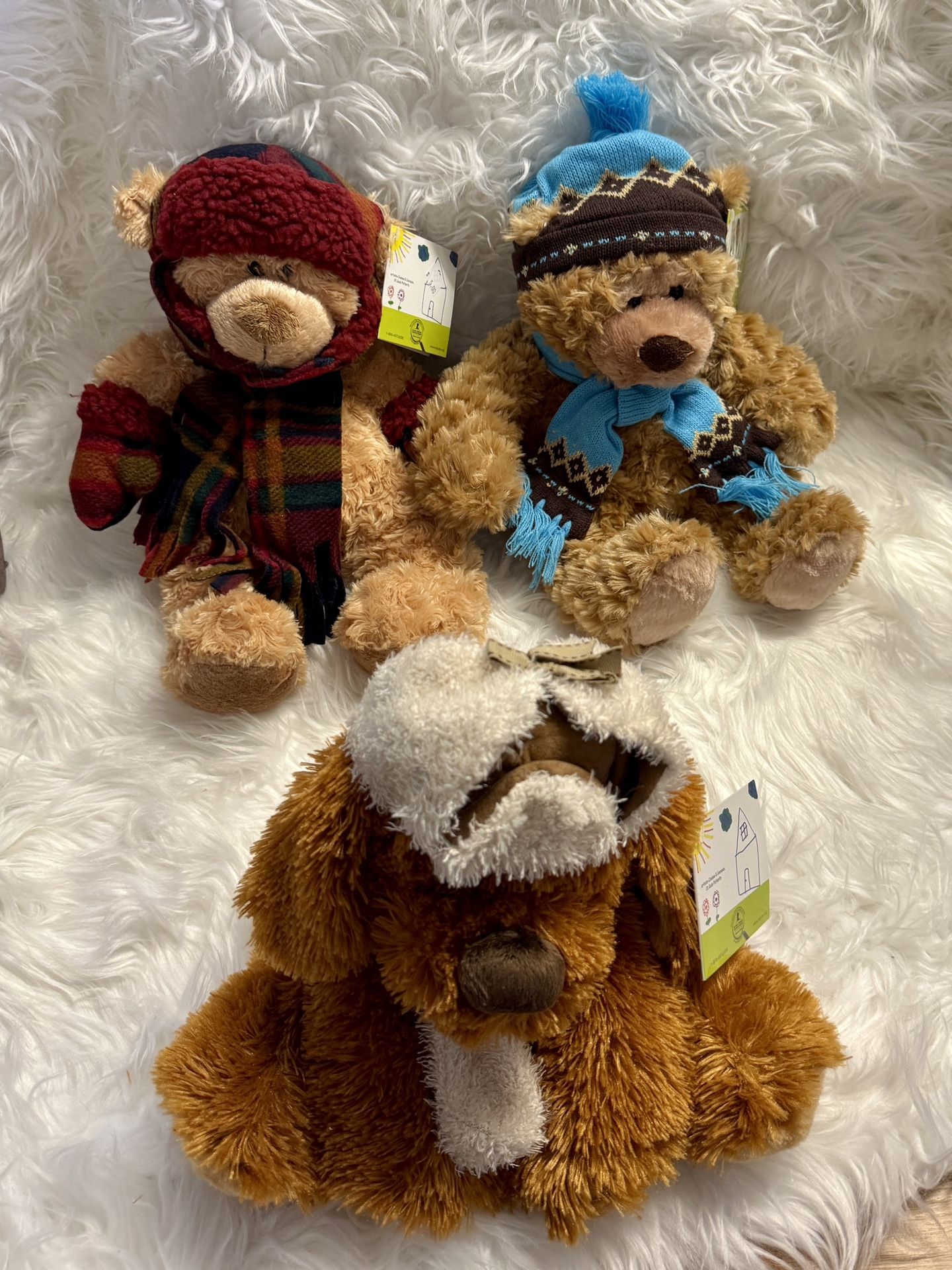 Set-3 St. Jude Children’s Research Hospital Kay Jewelers Promo Plush Plush Bears & Puppy-Stuffies