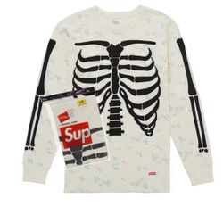 Supreme Hanes Thermo Floral Crew L & XL