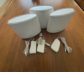 NETGEAR Orbi AX4200 Tri-Band WiFi 6 Mesh System (1 Router + 2 Satellites) – RBK753 / RBR750 + RBS750