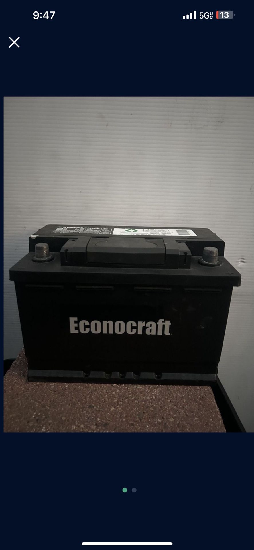 Car Battery Size H6 $60 With Your Old Battery