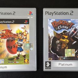 PS2 PLATINUM GAMES BUNDLE - RATCHET & CLANK + JAK AND DAXTER 