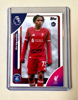 Topps Premier League 2025-26 Rio Ngumoha #172 Liverpool Rookie Card