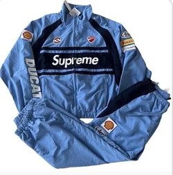 Supreme Men's Blue Jumpsuit  Medium