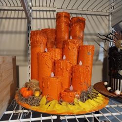 Homemade Candle Centerpieces 