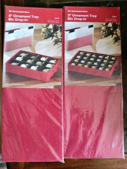 Container Store Ornament Storage Bins