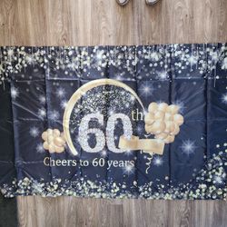 Free Large 60th Birthday Banner