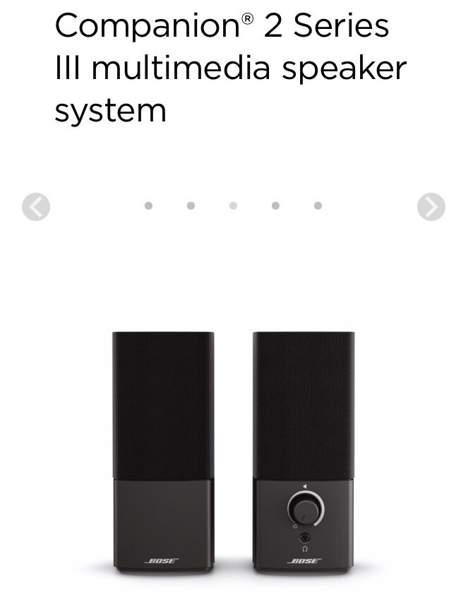 Bose companion 2 Series III multimedia speaker system for Sale in Penndel,  PA - OfferUp
