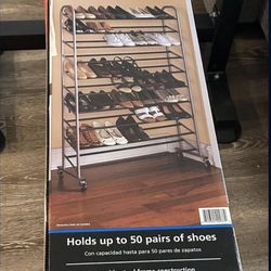 Mainstay shoe rack (50 pair)