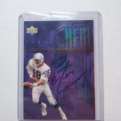 Payton Manning Autograph 2000 Upper Deck Football 