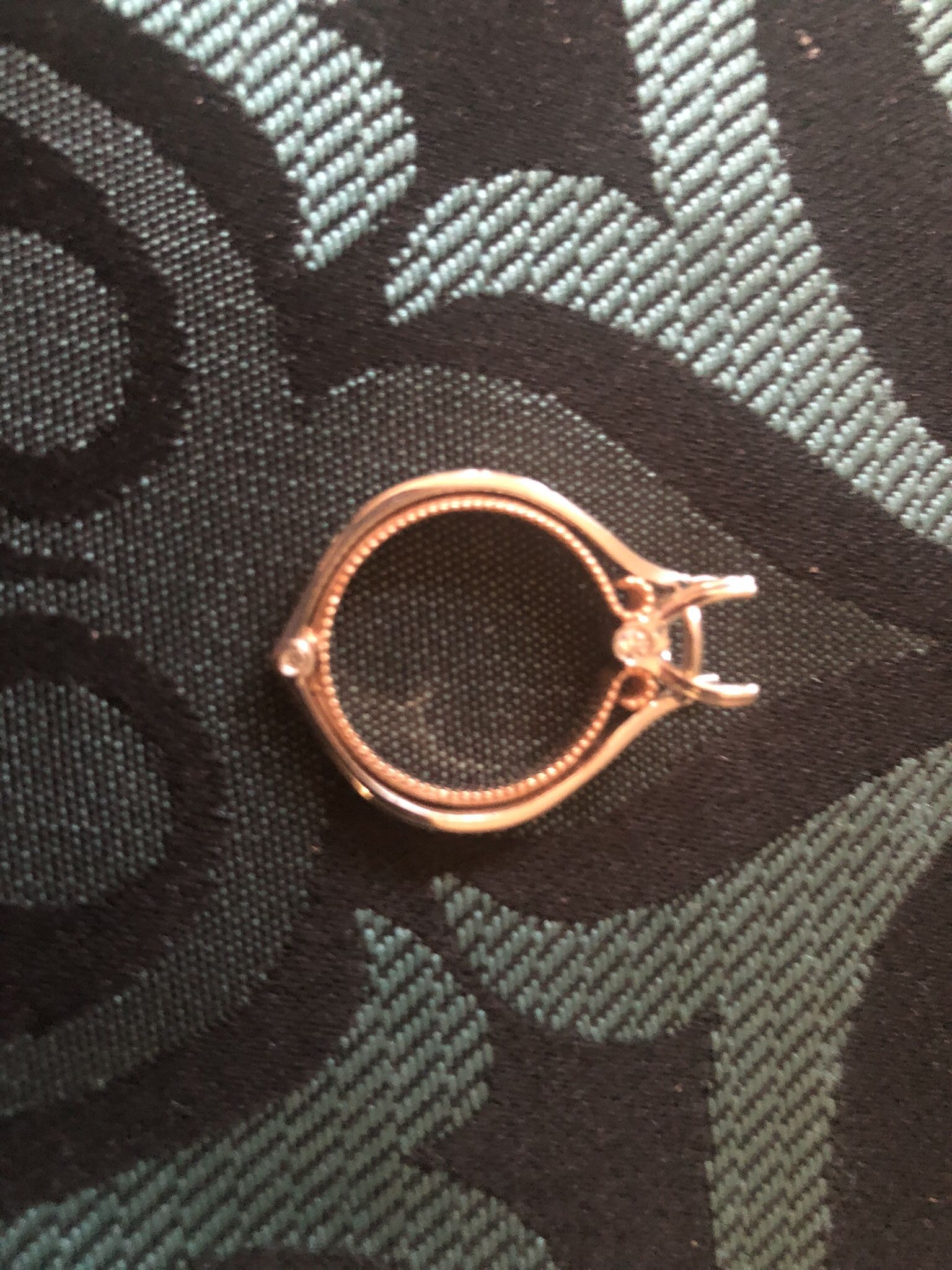 Platinum And Rose Gold Setting