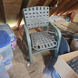 Stackable Patio Chairs Set of 4